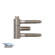 Stahlzargenband 3-tlg. Band 16 x 46,7 mm,Stahl vernickelt