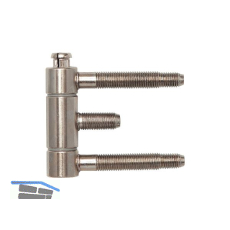 Stahlzargenband 3-tlg. Band 18 x 61 mm, Stahl vernickelt