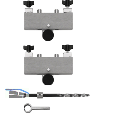 SFS Bohrh�lzer f�r Stahlzargenband 3- teilig Anuba, 18 / 22 mm