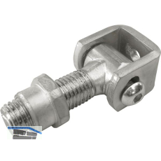 Anschwei�band zweidimensional verstellbar, Stahl blank/verzinkt M 20