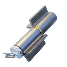 Anschwei�band 2tlg. V-Lappen, Edelstahl; Stift 16 mm mit Messingring