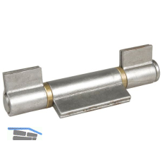 Anschwei�band 3-teilig I-Lappen, Stift 20 mm, Stahl blank