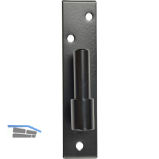 Plattenkegel, Kegeldorn � 12 mm, Stahl schwarz pulverbeschichtet RAL 9005