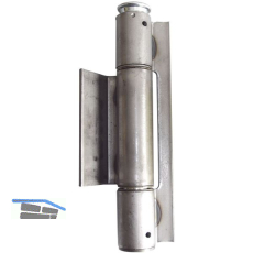 Konstruktionsband 3-teilig � 25,3 mm, Bandh�he 160 mm, Stahl blank