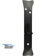 Plattenkegel, Kegeldorn � 20 mm, Schwalbenschwanz, Stahl schwarz geschmiedet