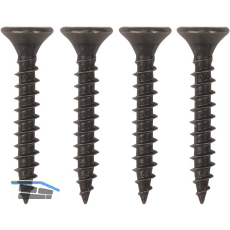 Schraubenset f�r Langband mittig gerollt 300mm, Stahl schwarz verzinkt