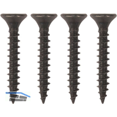 Schraubenset f�r Langband mittig gerollt 500mm, Stahl schwarz verzinkt