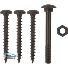 Schraubenset f�r Langband einseitig gerollt 500-600mm, Stahl schwarz verzinkt