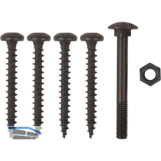 Schraubenset f�r Langband einseitig gerollt 700-1000mm, Stahl schwarz verzinkt