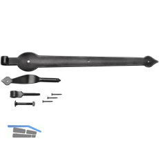 T�rlangband KREMS 2317, 500 mm, Eisen verzinkt, alt geb�rstet