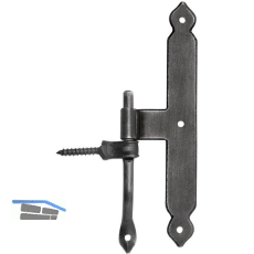 Fenstermittelband Krems, Eisen schwarz verzinkt, alt geb�rstet*