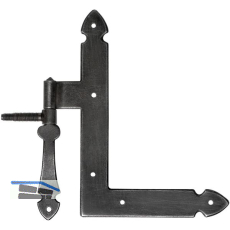 Fensterwinkelband Kufstein, Eisen schwarz verzinkt, alt geb�rstet*