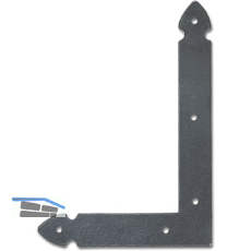 Fensterwinkel 404, Eisen schwarz verzinkt, alt geb�rstet*