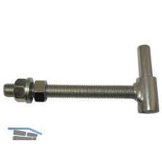 Durchschraubband-Rahmenteil, Bandrollen � 26 mm, M 16x150, Edelstahl-Effekt