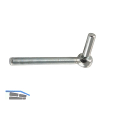 Gewindekegel, M 12, Gesamtl�nge 133 mm, Edelstahl-Effekt