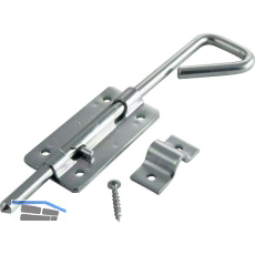 Torfeststeller mit Schlie�blech f�r Lochfixierung, klein Edelstahl-Effekt SB