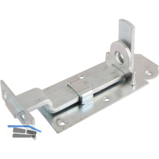 Querriegel gekr�pft mit Schlie�blech, Platte 180 x 55 mm, verzinkt