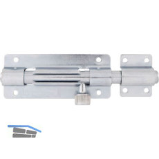 Grendelriegel abschlie�bar, 150 mm, verzinkt