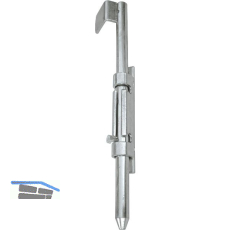 Bodenriegel mit Flansch, 300 mm, Stahl verzinkt