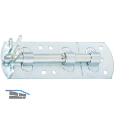 Querriegel gerade mit Schlaufe,abschlie�bar,180 x 60mm,verzinkt