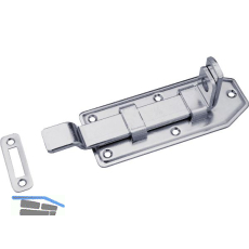 Querriegel gekr�pft mit Schlie�blech, Platte 100 x 50 mm, verzinkt