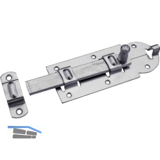 Querriegel gerade mit Rollen, Platte 160 x 67 mm, Stahl verzinkt