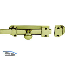 Querriegel gerade, 19 x 4 mm, Platte 160 x 42 mm, Messing poliert