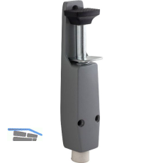 DENI T�rfeststeller 3834 Hub 30 mm, 40x190 mm, Zinkdruckguss silberf�rbig