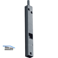 Kantenriegel U-Geh�use mit Griffschieber eckig, 100 x 14 x 11 mm, verzinkt