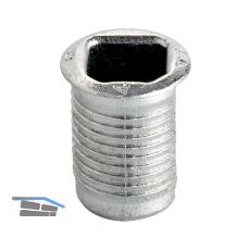 Einbohrb�chse, 14,5 mm, verzinkt (94219)