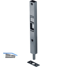 Kantenriegel U-Geh�use mit Griffschieber eckig, 200 x17x 12 mm, verzinkt