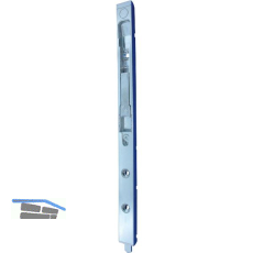 Innent�rkantriegel 425 mm, Radius 8, Stahl silberf�rbig (57916)