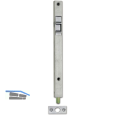 T�rkantriegel U-Geh�use mit Griffschieber 250 x 24 x 15 mm, Hub 25, verzinkt