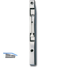 T�rkantriegel U-Geh�use mit Klapphebel, 400 x 17 x 15 mm, Hub 15, Edelstahl