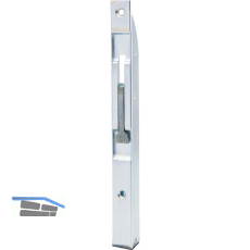 T�rkantriegel U-Geh�use mit Klapphebel. 200 x 18 x 17 mm, Hub 14,verzinkt silber