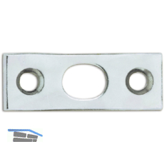 T�rkantriegel-Schliessblech, 40 x 15 x 2 mm, Edelstahl