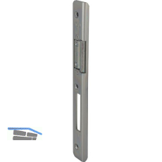 Schlie�blech verdeckt m. Austauschst�ck, Y = 15 mm, Stahl dekorsilber, links