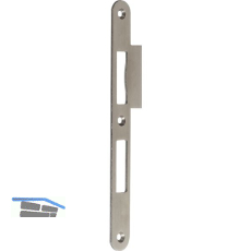 Lappenschlie�blech B9000 f�r BKS Hauptschl�sser, links, 62,5 x 235 mm, Edelstahl