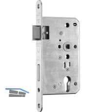 BMH Fluchtt�rschloss 1013, 1-flg. Funktion D/EN 179, DM 100/24 rechts, Edelstahl