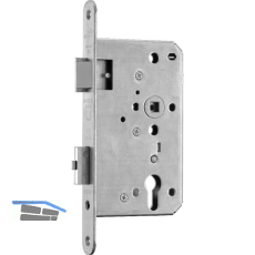 BMH Fluchtt�rschloss 1113 PZ, Funktion D/EN 179, Dornma� 100, Edelstahl links