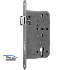 BMH Fluchtt�rschloss 1013, 1-flg. Funktion D, einw�rts, DM 65/24,links,Edelstahl