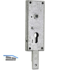 ASSA ABLOY Garagentorschloss 1807/B Stangenausschluss fest, nach unten, verzinkt