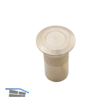 Bodenb�chse mit Verschluss, 10 mm, Messing blank