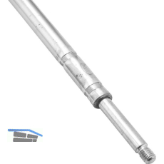 BKS Treibriegelstange 9006, 1500 mm, mit Gleitstopfen f�r oben, Stahl verzinkt