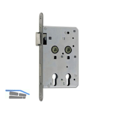 BKS Einstemmschloss 6043 PZ, rechts, DM 40 / 80, Edelstahl f�r R�ntgenraumt�ren