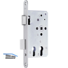 BKS Fluchtt�rschloss 2328 f�r 2 PZ, 1-flg, Funktion E, rechts, Edelstahl