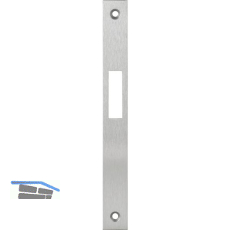 Schlie�blech S40 f�r Schiebet�rschloss 1340, flach eckig, Edelstahl