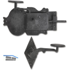 Rustikales Schlossset Grein, links, DM 100, Eisen verzinkt geschw�rzt