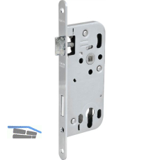 WG Einstemmschloss 320 R, PZ, DM 50, Stahl verzinkt silberf�rbig