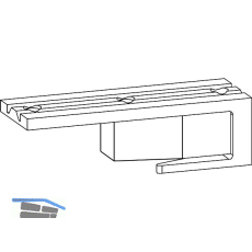 GU HS D�mpfer f�r F�hrungsschiene oben P1850 silber